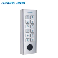 ip66 waterproof rfid door access control system electronic door lock reader metal fingerprint integrated card reader