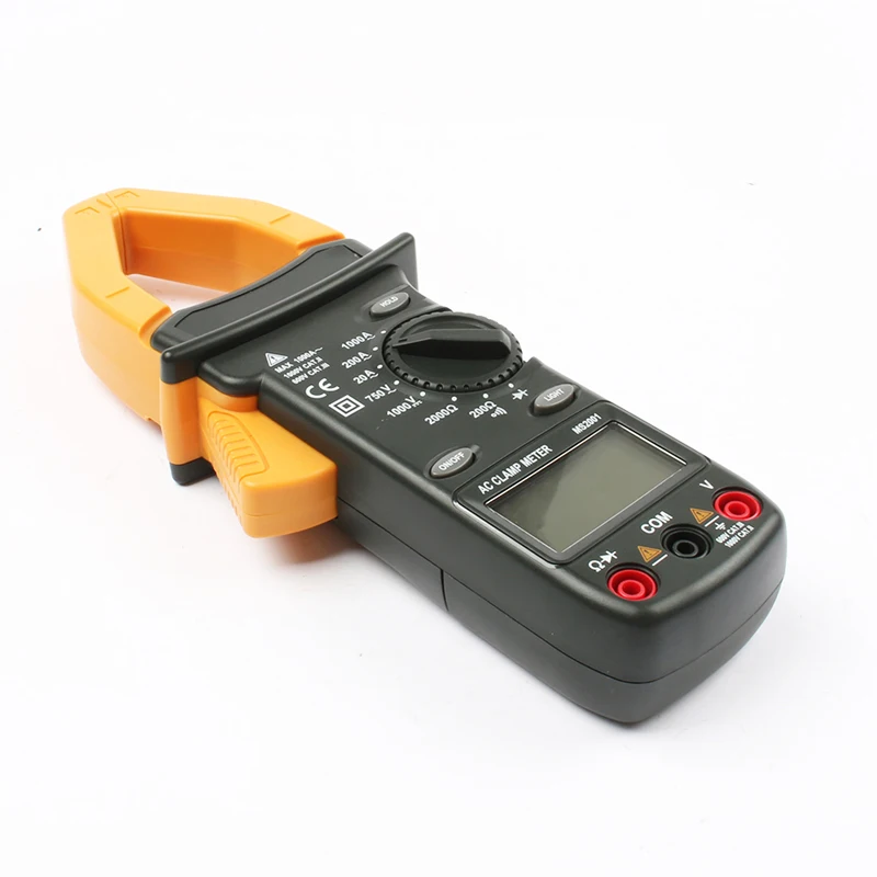 Профессиональный цифровой зажим переменного тока MS2001 тестер сопротивления