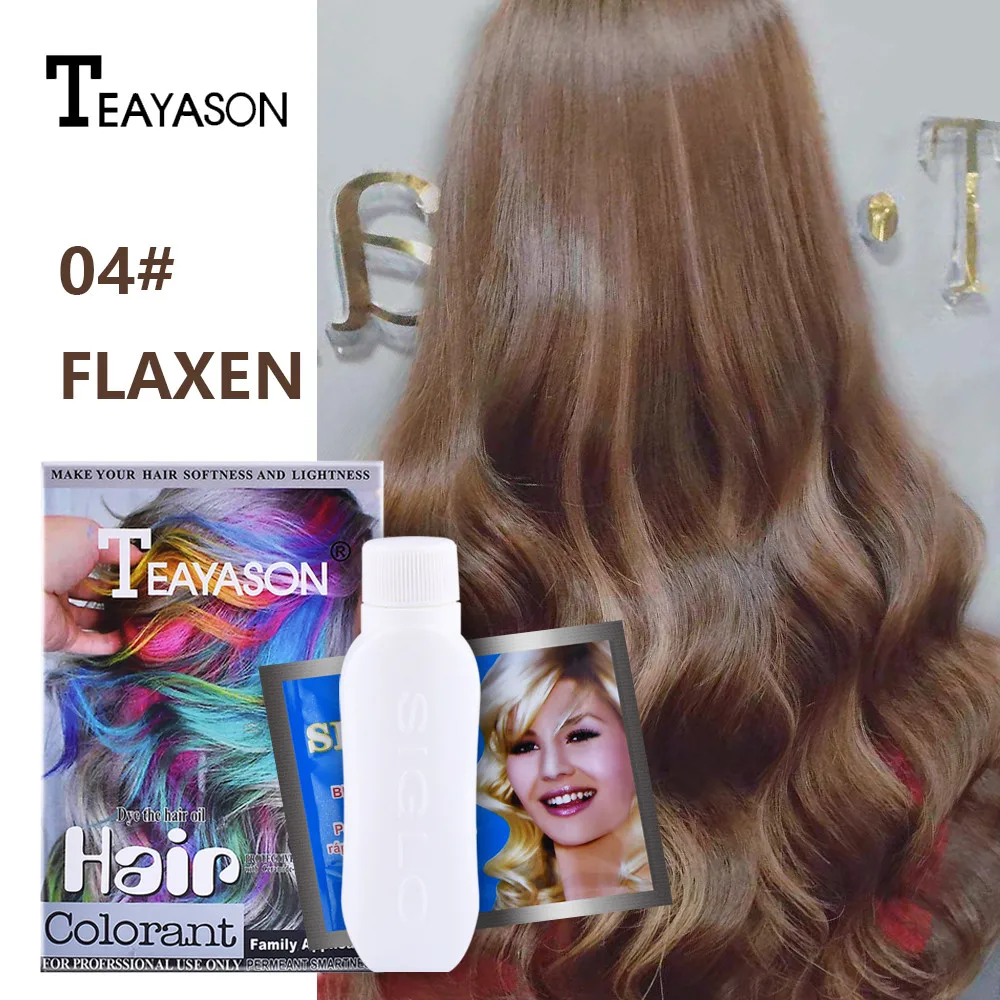 FLAXEN 12 цветов Временная Краска для волос Харадзюку крем-краска для волос нетоксичный DIY Краска для волос цвет Перманентный - Цвет: FLAXEN