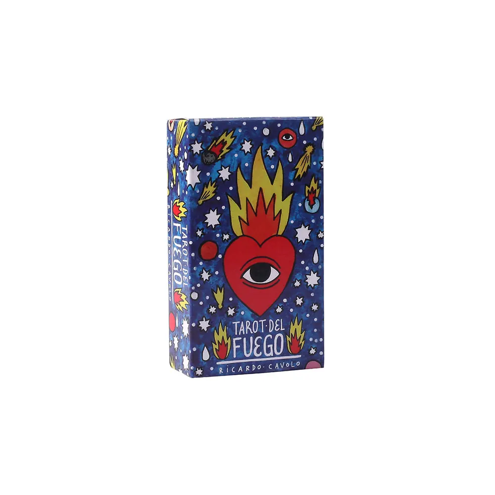 

Tarot del Fuego Cards Tarot for Deck Oracles Guide Game Toy Fournier Tarot del Fuego por Ricardo Cavolo Baraja de Color Azul