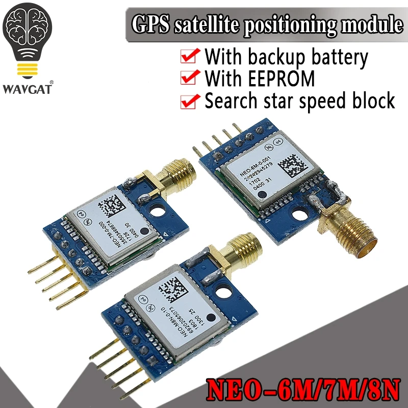NEO-6M NEO-7M двухсторонний GPS Мини-модуль NEO-M8N, Спутниковое позиционирование, микроконтроллер SCM MCU, макетная плата для Arduino