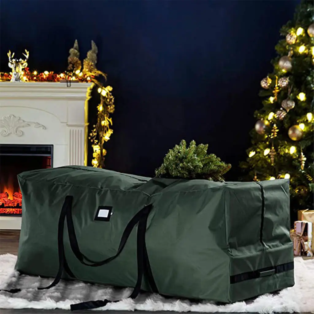 Bolsa de almacenamiento grande para &aacute;rbol de Navidad, impermeable, a prueba de roturas, Oxford 600D, duradera, para &aacute;rboles desmontados, navidad-2