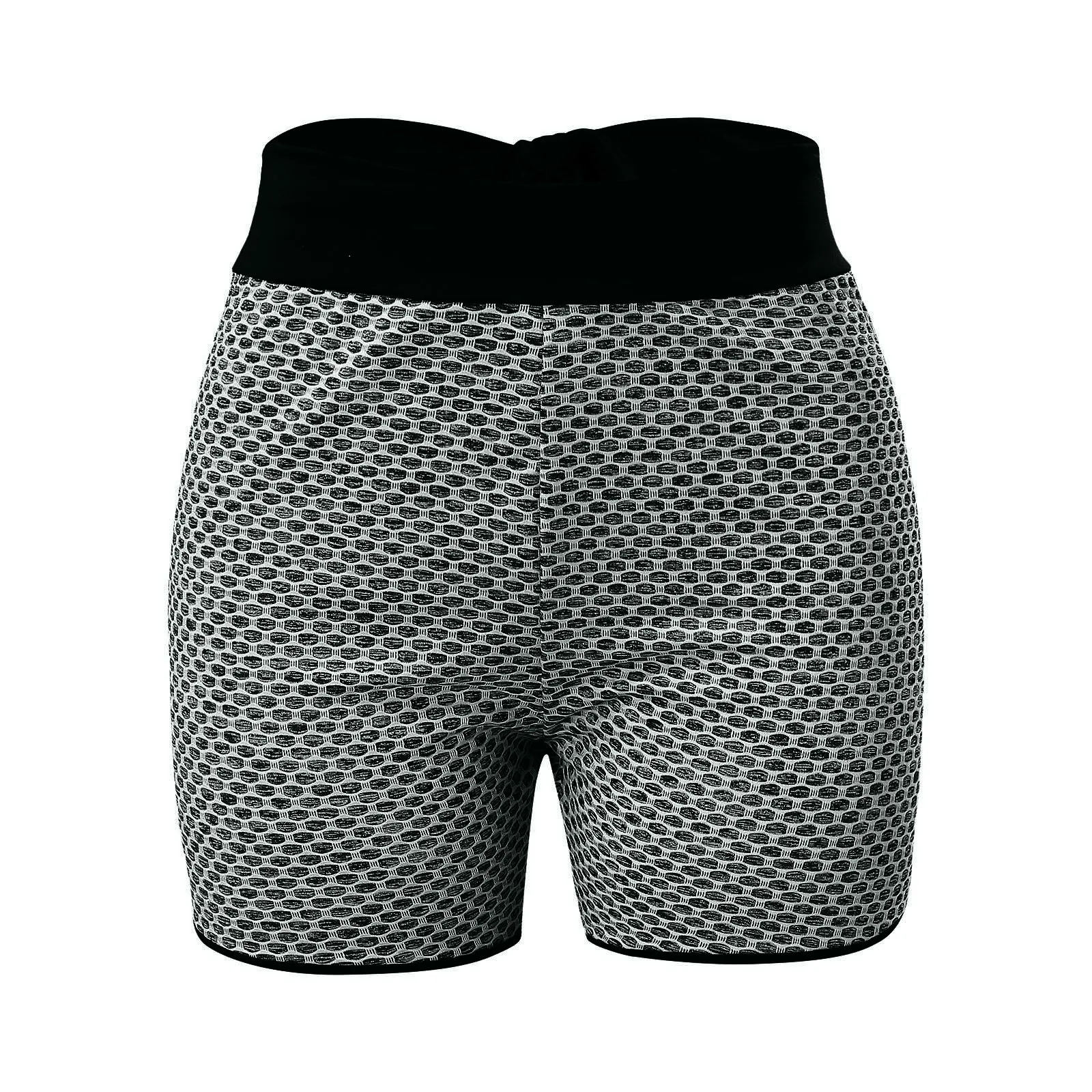 

Gym Jogging Running Honeycomb Shorts Shorts Women High Waist Lifting Push Up Tight Sports Lace Up Fitness Shorts