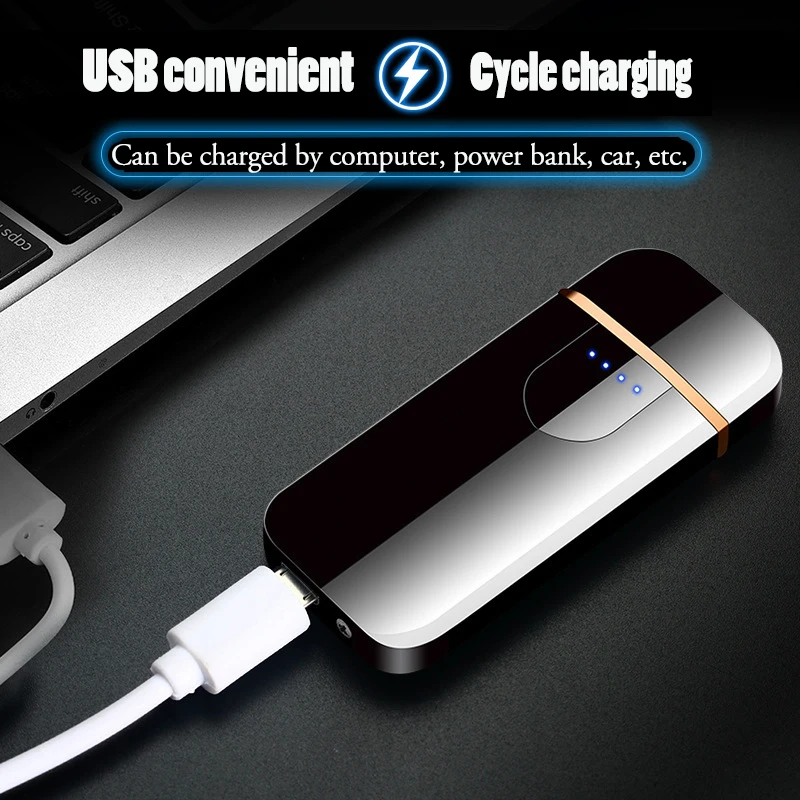 Смарт USB Зажигалка популярные сенсорный экран индукционные зажигалки включены