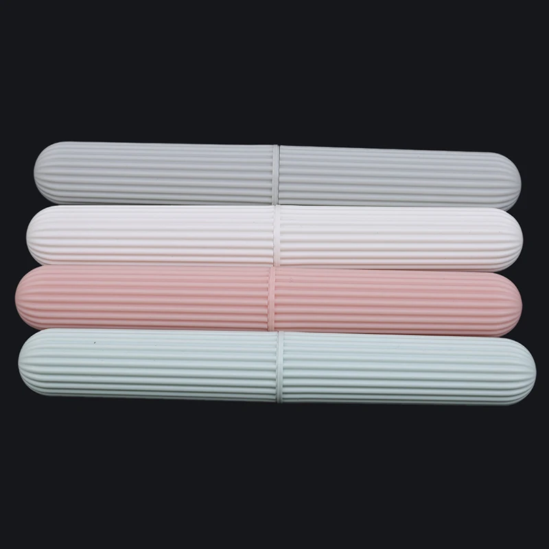 

1 Set Toothbrush Box Plastic Portable Travel Toothbrush Chopsticks Pencil Case Toothbrush Protector