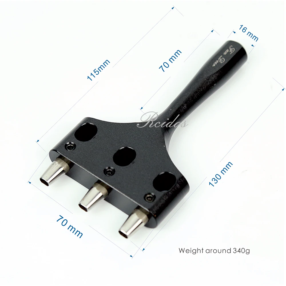 Инструменты для пробивки ремня RCIDOS Leatehr дырокол вентилятора оленя 3 отверстия в