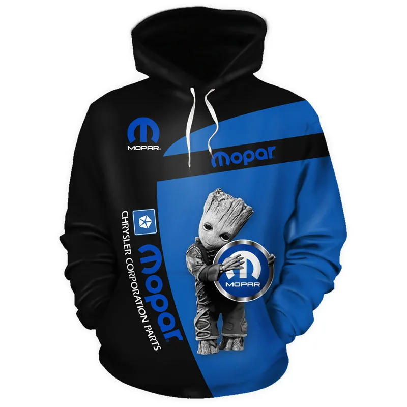

New Car Logo Mopar Digital Printing Hoodie Men's Outdoor Cross Country Jacket Harajuku High Quality Brand Sportswear Pullover