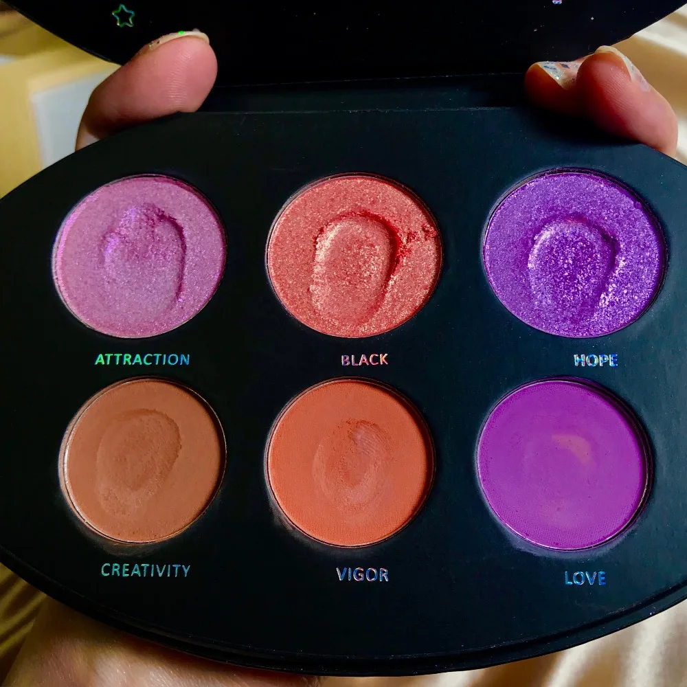 6 цветов блестящие тени для макияжа Pallete Shimmer матовые тени для век палитра блеск бриллиант highlighter пудра пигментная косметика