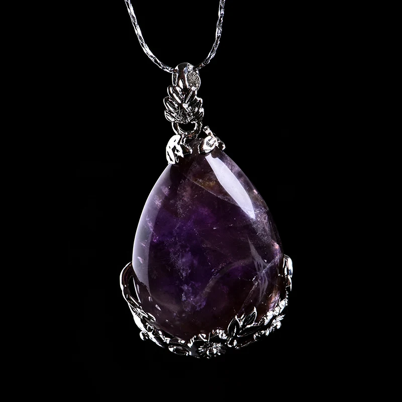 Ожерелье из розового кварца с натуральным кристаллом 1 шт. подвеска аэробический