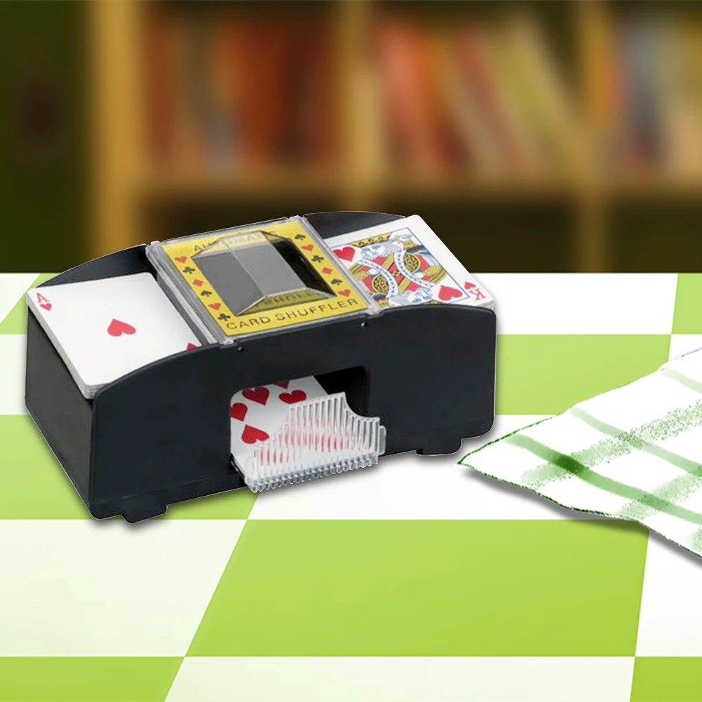 

Poker Card Shuffling Machine Gift Poker Playing Cards Electric Automatic Shuffler Funny for Family Game Party Club Accessory