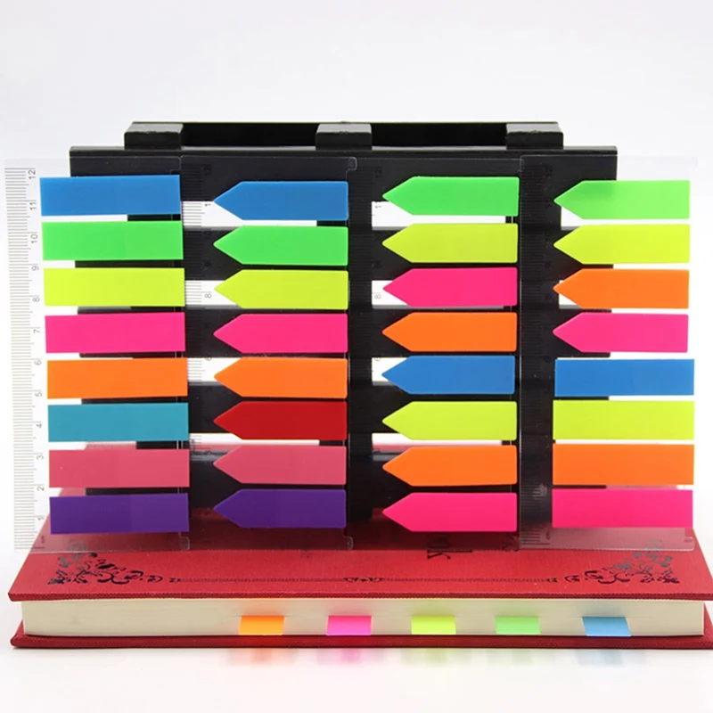 Креативные Канцтовары индекс паста этикетка наклейки флуоресцентные