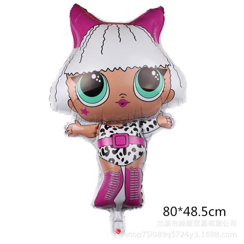 1pcs ew aluminum film balloon surprise doll mermaid party bar decoration | Дом и сад