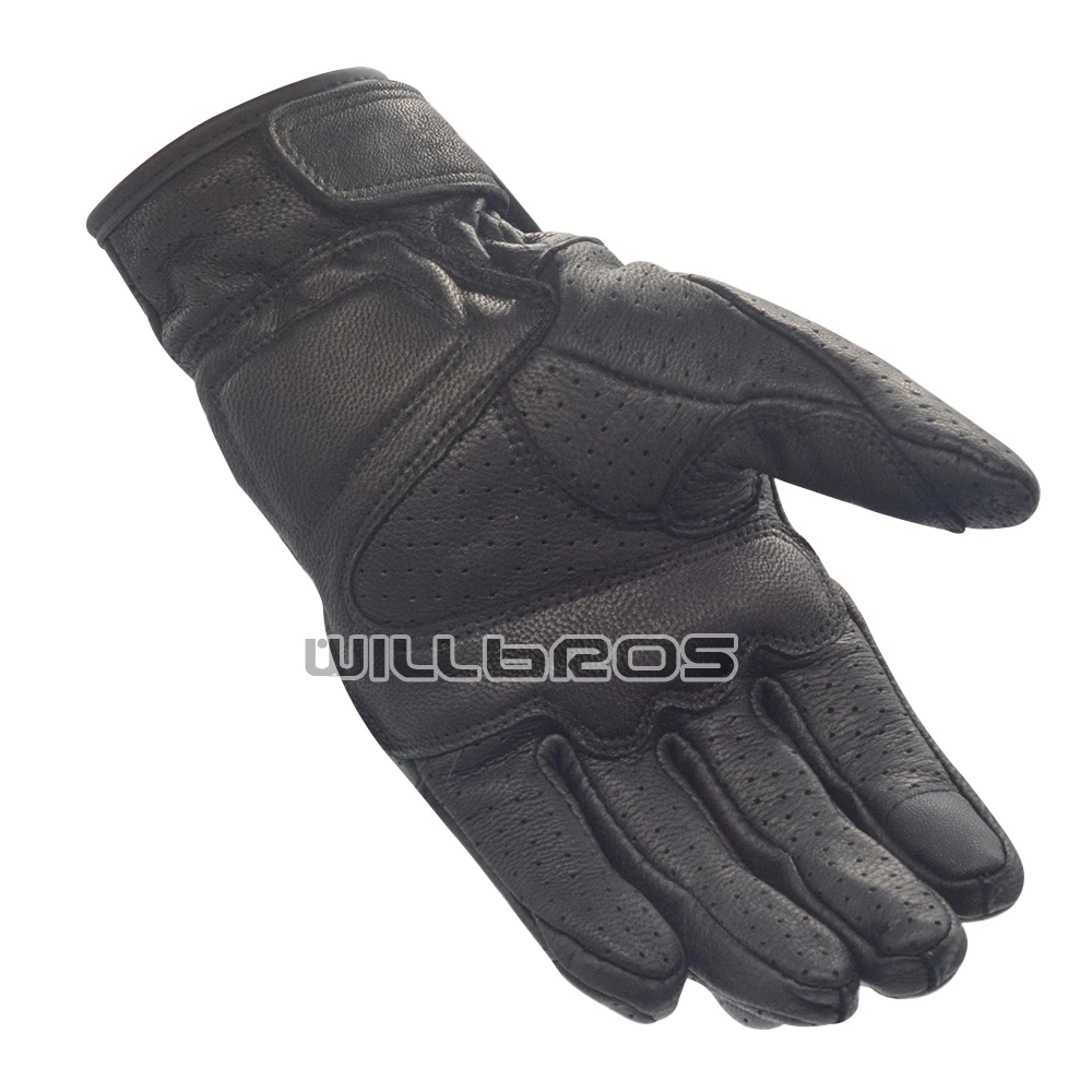 

Touch screen Gloves Motorcycle ATV Cycling Motorbike Genuine Leather Guants
