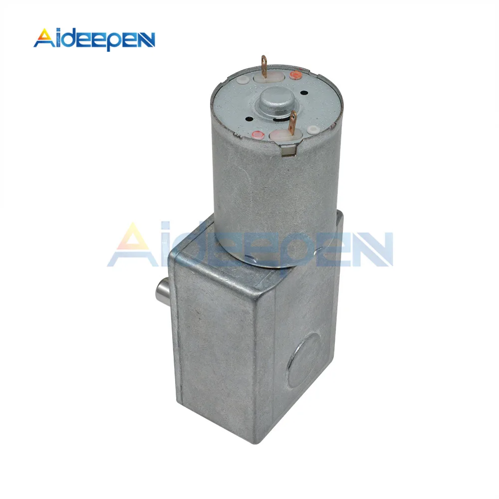 4632-370 DC 12V Вольт 100RPM Высокий крутящий момент турбины DC червячный редуктор Червячные редукторные двигатели обратный редуктор двигателя