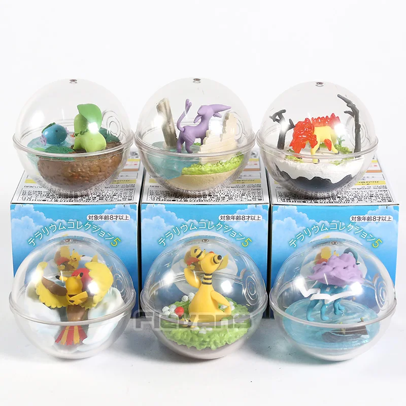 Монстров центр Ampharos Espeon из анимационного сериала "Pidgeotto Chikorita Wooper Ponyta Suicune ПВХ Фигурки игрушки куклы подарки 6 шт./компл