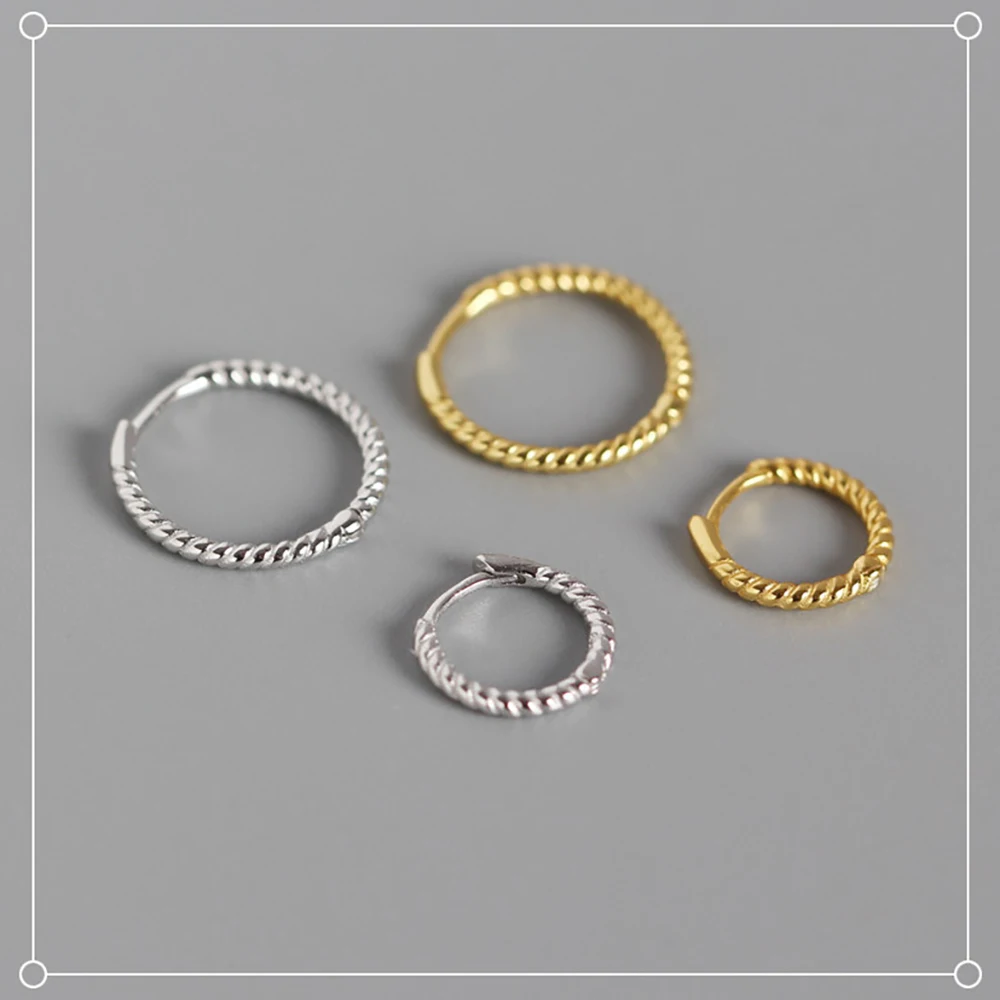 Женские серьги-кольца из витой веревки, изящные круглые ушные манжеты, изящные украшения, трендовая бижутерия 2022 M4