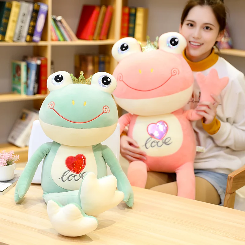 

1pcs Long legged frog doll love Frog Plush Toy girl heart doll bed sleeping pillow for girl's birthday present