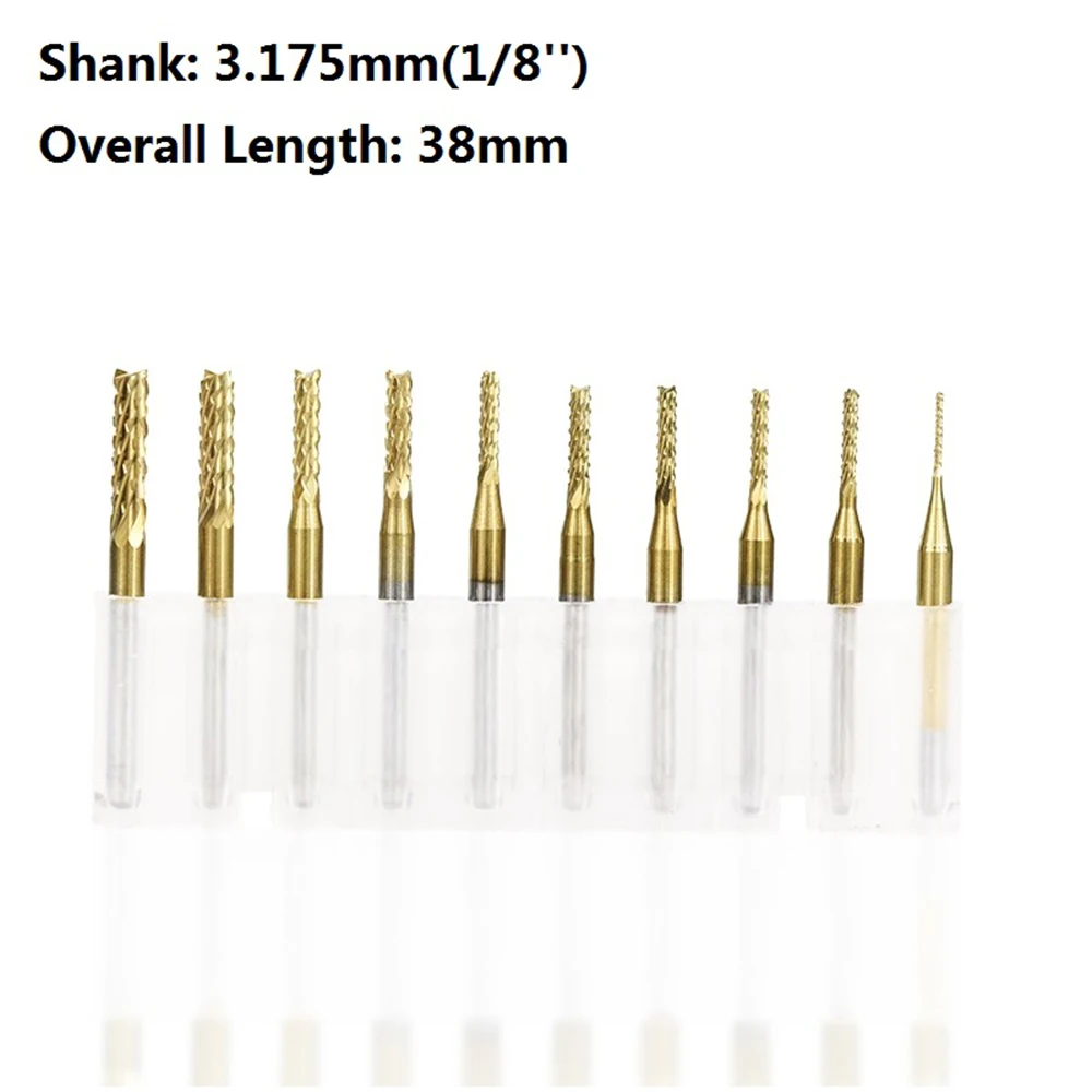 Фреза PCB фреза с ЧПУ 0 5 мм лапа карбидная Концевая покрытием 1 для печатной платы |