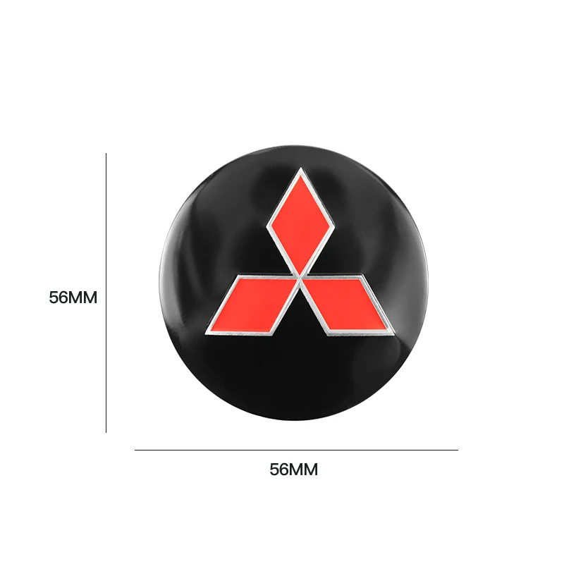 4 шт. 56 мм колпачок ступицы колеса автомобиля значок наклейки для Mitsubishi Ralliart Lancer ASX