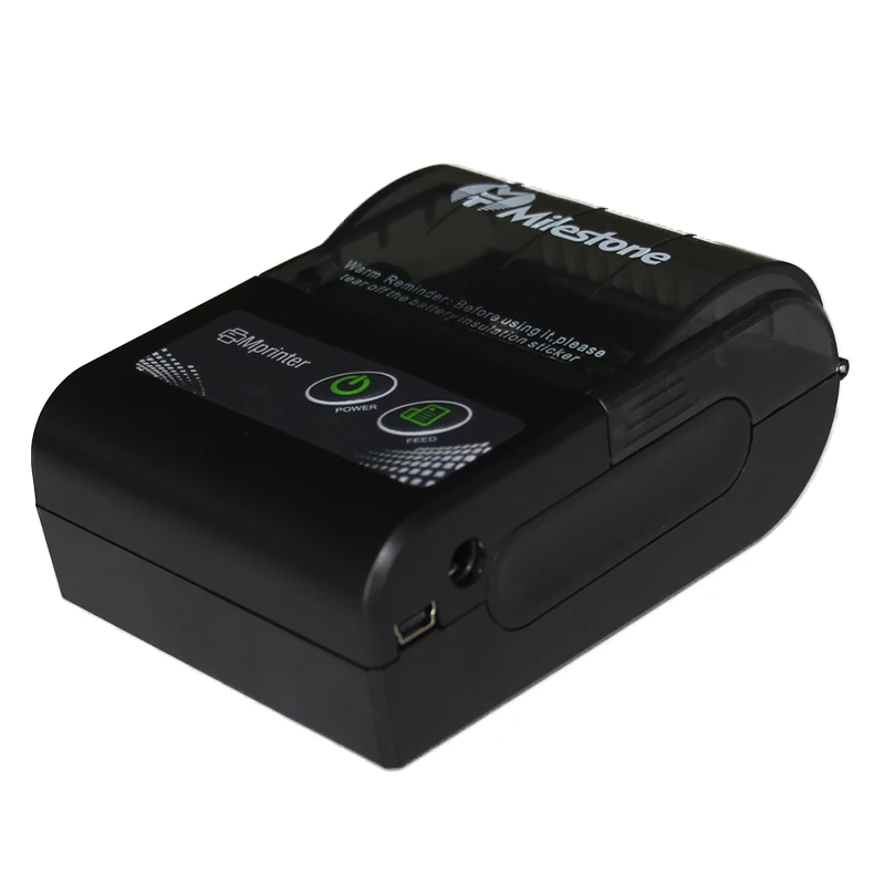 Веха 58 мм Мини Bluetooth принтер термальный портативный беспроводной чековый