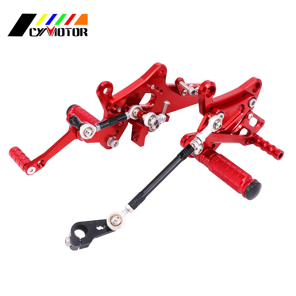 Аксессуары для мотоциклов из нержавеющей стали Rearsets Регулируемые подножки педали для Ducati Diavel 2011- углерод 2011- AMG 2011-2012