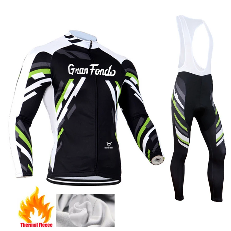 Зима 2020 STRAVA Мужская теплая флисовая одежда для велоспорта Трикотажный костюм