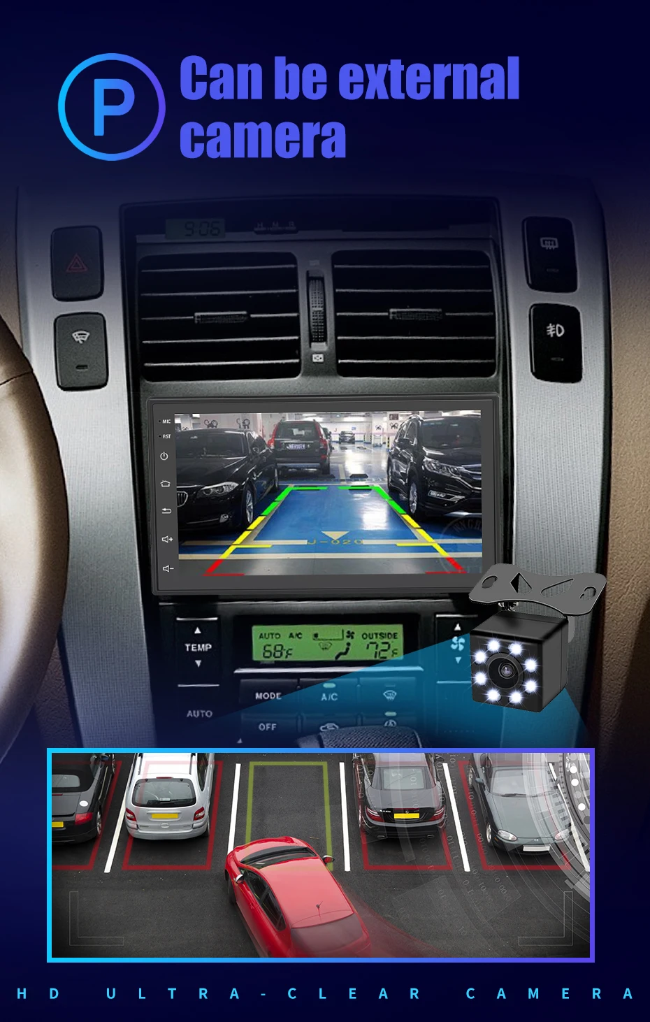 GRANDnavi 2din Android GPS Car Radio 2.5D Touch Screen Car Multimedia Player Navigation Autoradio 2Din For Toyota Nissan Hyundai alpine car audio