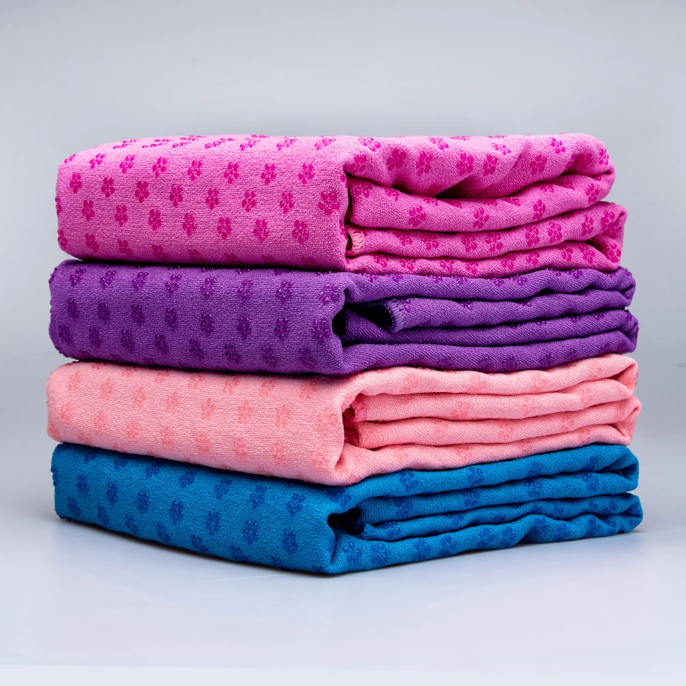 

Non Slip Yoga Mat Cover Towel Anti Skid Microfiber Yoga Mat Towels Pilates Blankets Fitness Towels 183cm*61cm 72''x24''Exercise