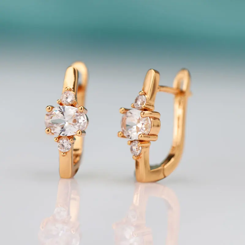 Новые модные золотые бриллианты с 3 фианитами женские изысканные украшения в