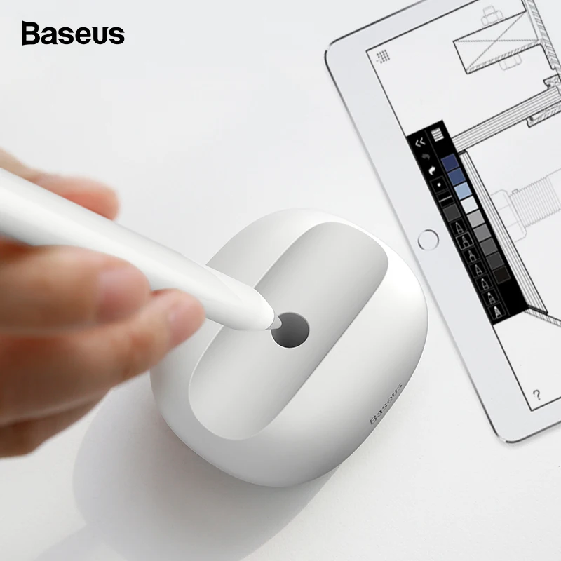 Baseus док-станция держатель для Apple Pencil 2 мягкий силиконовый защитный чехол Крышка для iPad Pro 10,5 12,9 карандаш-Стилус