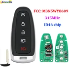 5 кнопки, умный чехол с дистанционным управлением запуска Смарт Prox брелок для ключей передатчик для Ford Explorer Край Экспедиция 315 МГц ID46 чип FCC, аддитивного цветового пространства: M3N5WY8609