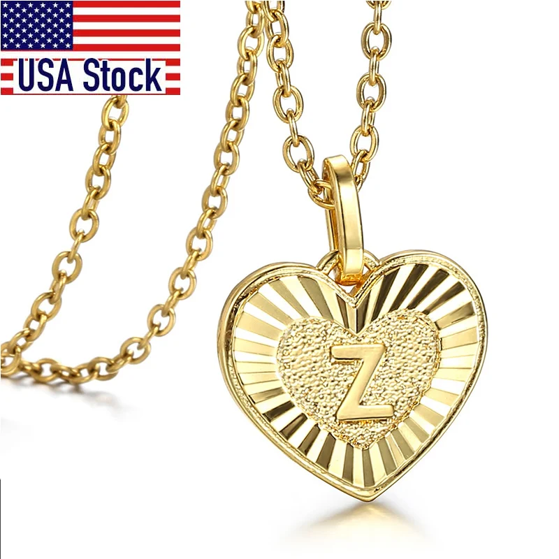 Цепочка с подвеской в виде буквы инициала сердце для женщин и девушек Шарм из