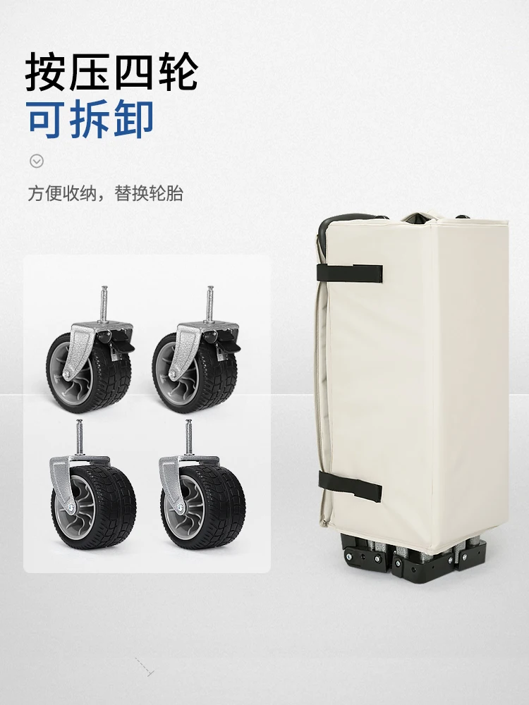

Outdoor Camping Trolley Folding Camping Small Trailer Camp Trolley Shopping Cart Lightweight Folding Simple Lever Car