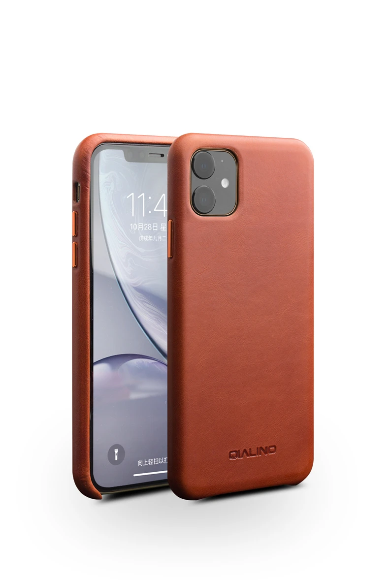 3 цвета настоящая коровья кожа задняя крышка для iPhone 11 Pro Max 5,8 6,1 6,5 полное зерно кожаный чехол металлическая кнопка Натуральная Воловья кожа