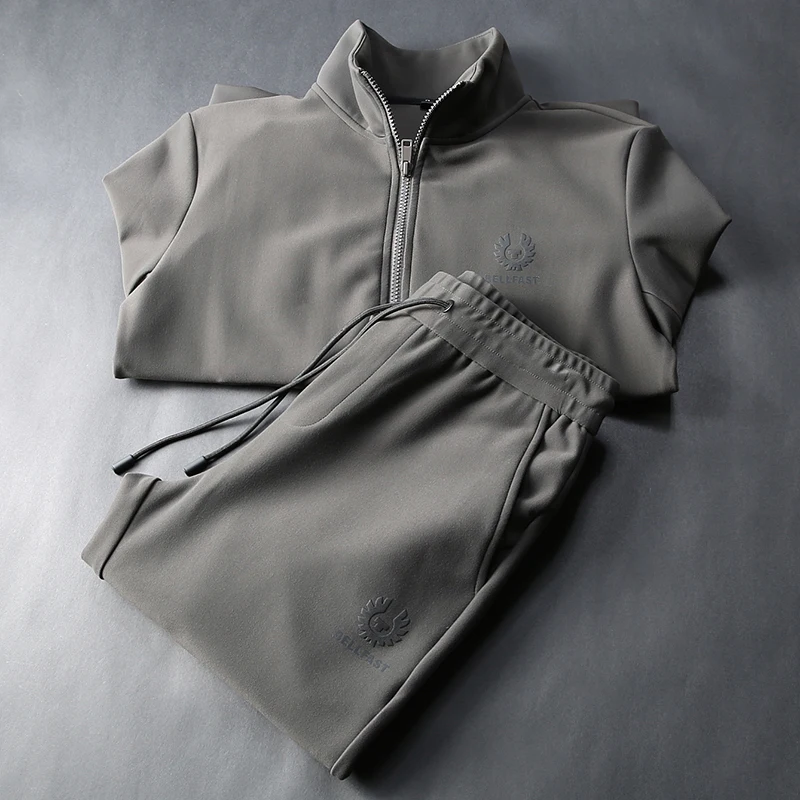 JSBD бренд осень/зима 2019 мужской повседневный спортивный костюм с стоячим