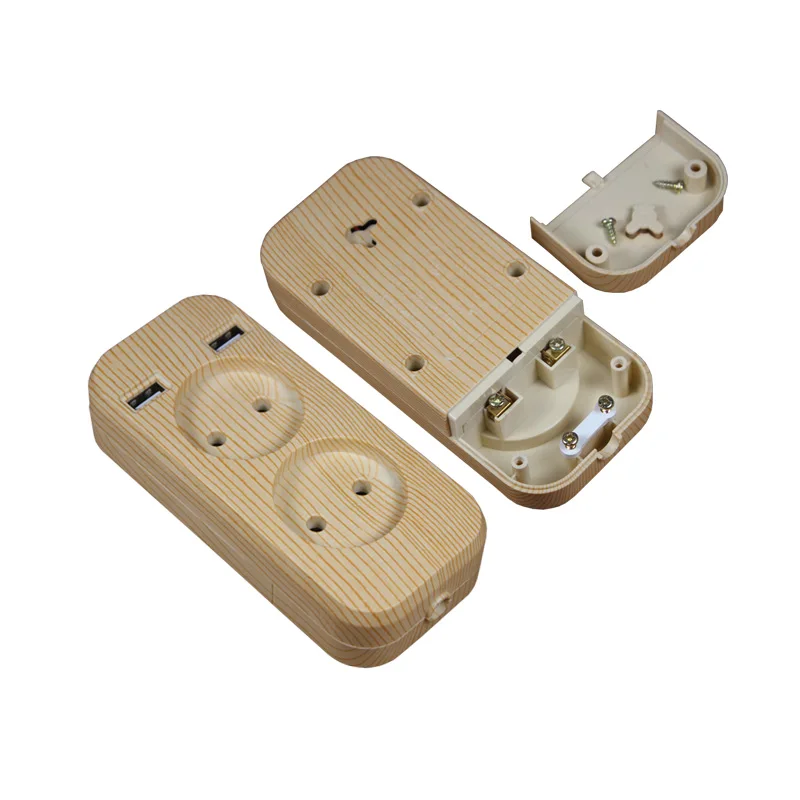 Новый дизайн 2019 2 розетки Европейский удлинитель USB 5 В А розетка usb цвет
