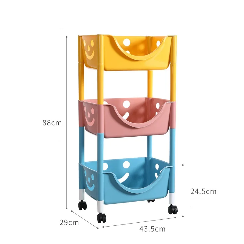 

Plastic Universal Wheel Toy Storage Drawer Kitchen Bathroom Accessories Storage Rack Living Room Shelf With Wheels