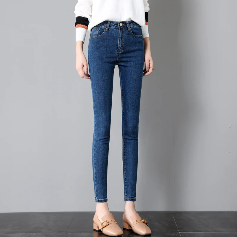 Женские джинсы-карандаш Mozuleva черные джинсы с высокой талией Эластичные