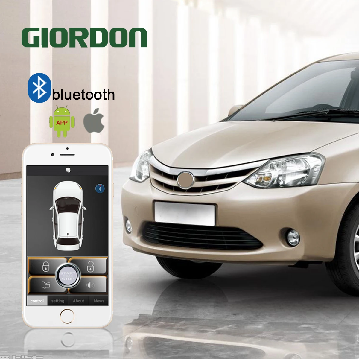 Бесключевой вход Центральный замок кнопка Зажигания двери Универсальная