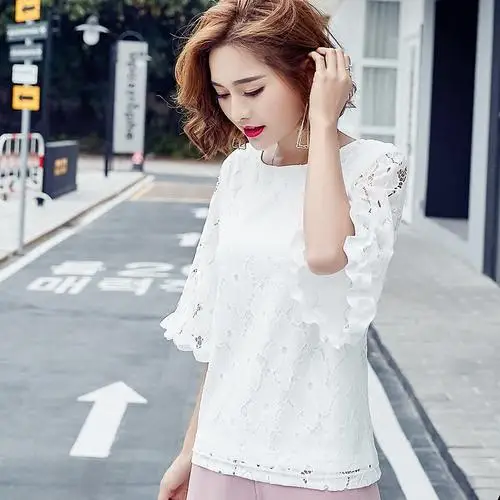 

2020 Women Short lvory Sleeve Shirtmint Top Garment