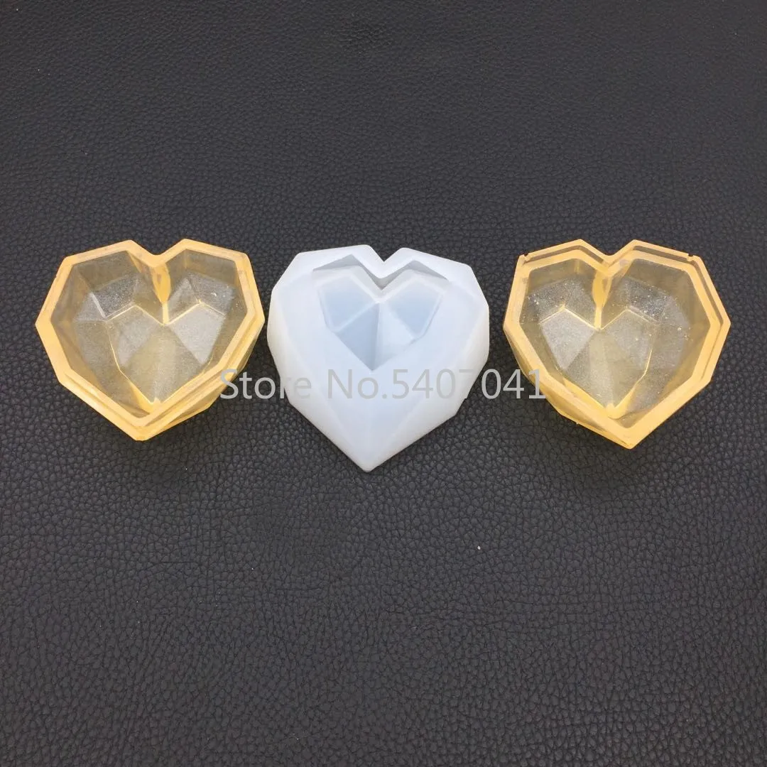 2 шт./компл. 3D кристалл геометрия любовь коробка для хранения Форма эпоксидная