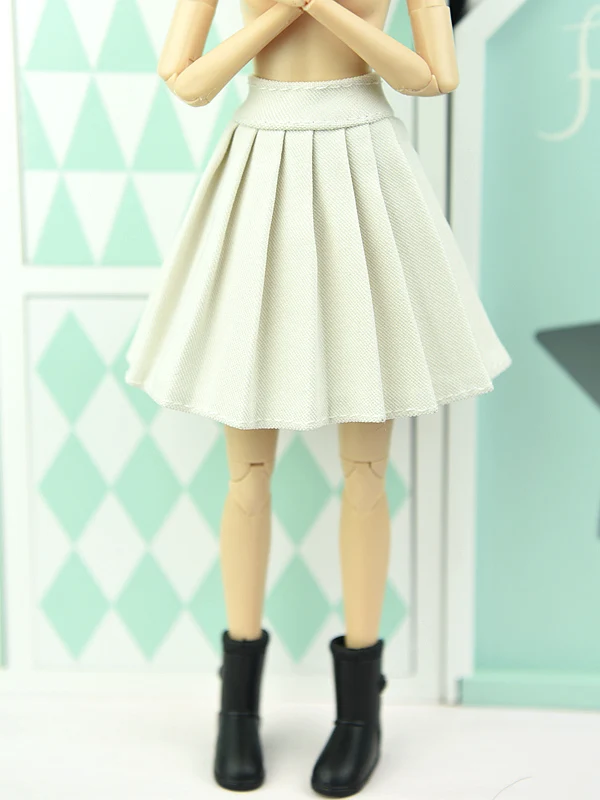 Короткая юбка/белая и черная цветная осенняя одежда для 1/6 BJD Xinyi Барби Blythe FR ST Doll