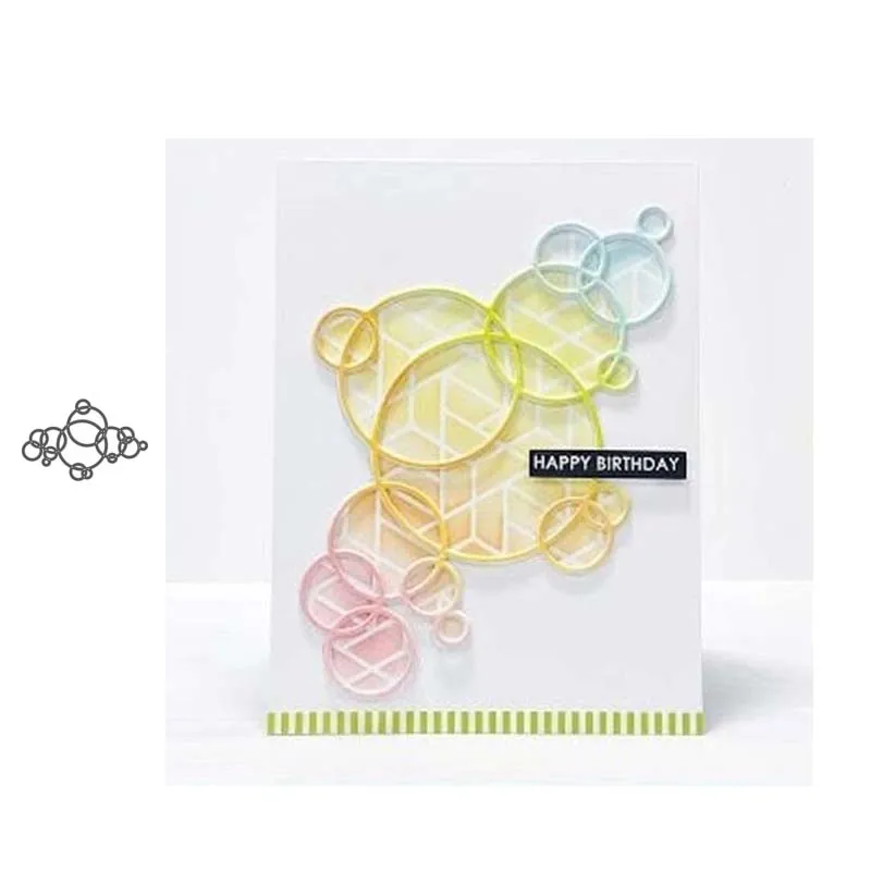 Металлические Вырубные штампы блокировка кругов вырезание формы украшение для