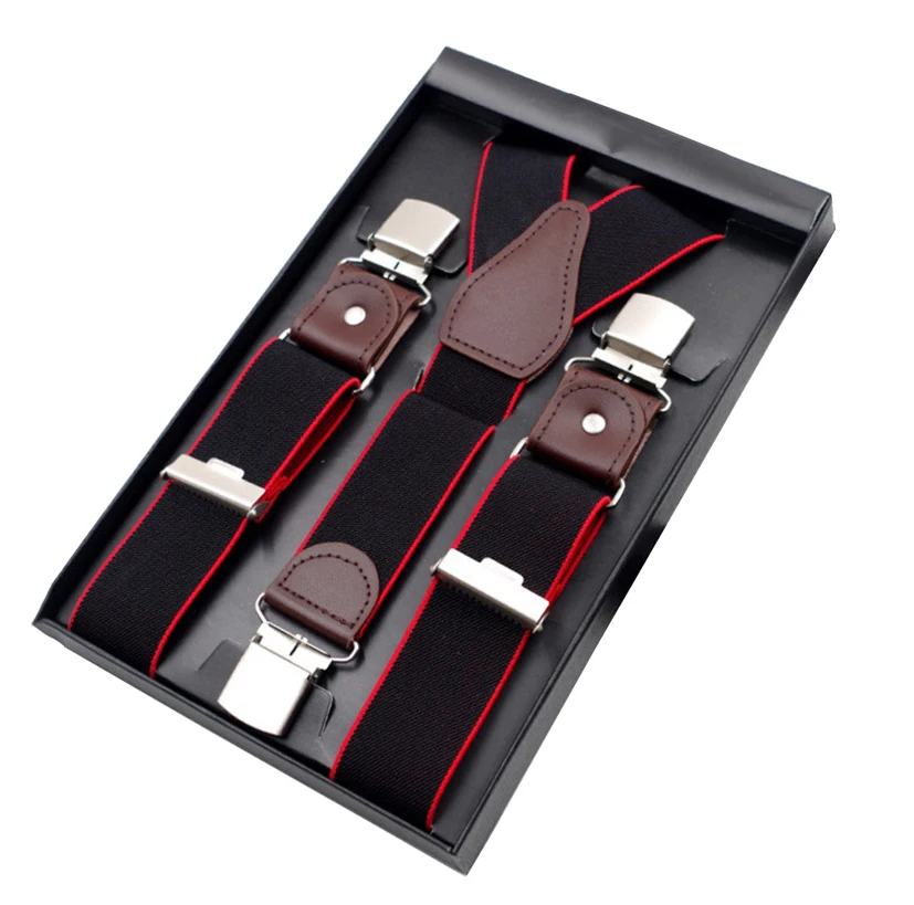 Подтяжки MENDENG мужские с Y-образной спинкой эластичные регулируемые однотонные