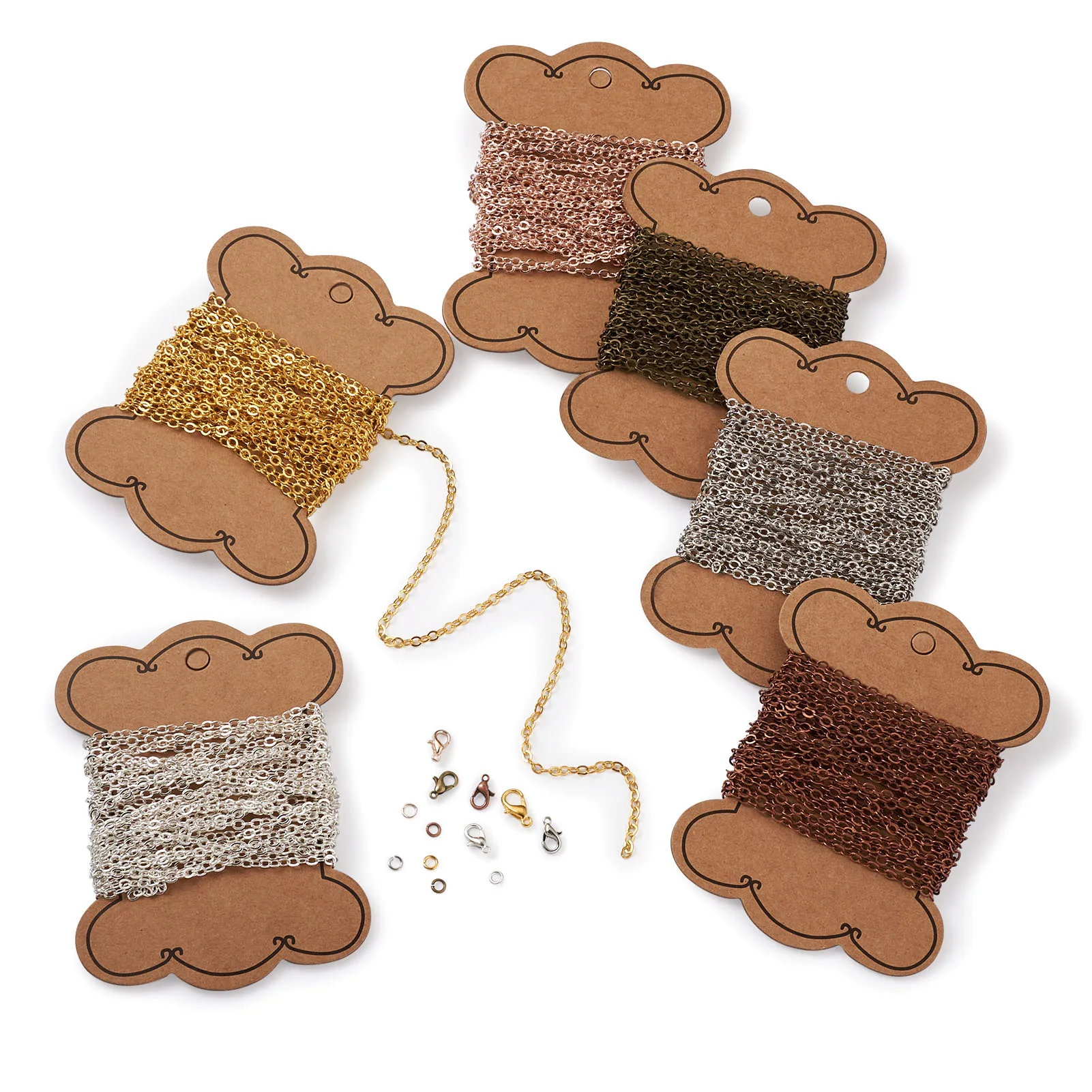 1 Набор сделай сам для Бижутерия цепочка из латуни Комплект комплекты смешанные