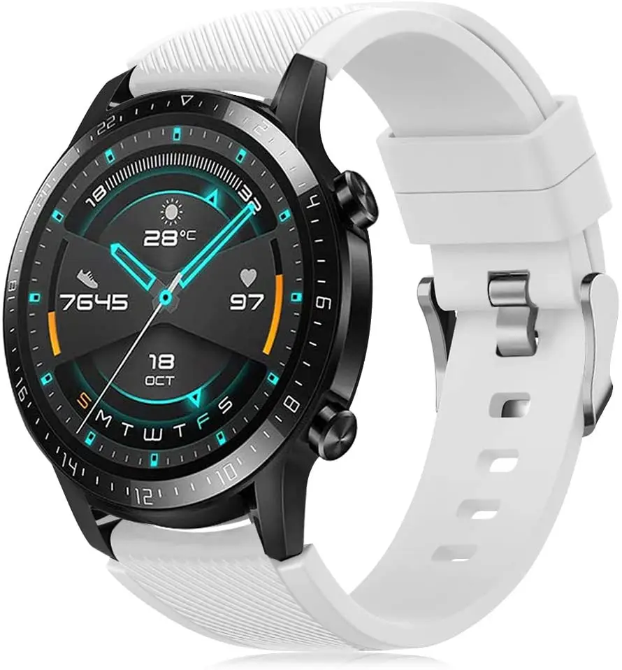 Ремешок для часов Huawei Watch GT 2/ Samsung Galaxy 46 мм/Gear S3 мягкий силиконовый быстросъемный