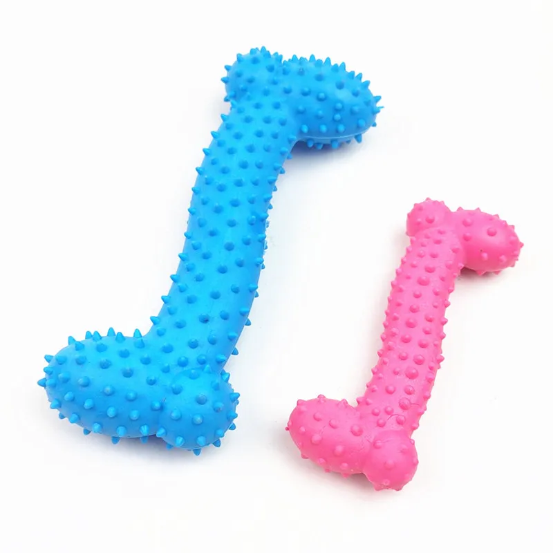 

New Rubber with Thorn Bone Dog Toys Pet Chewing Toy Dog Bite Resistant Molar Training Qianyi