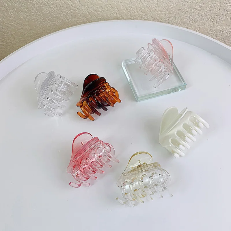 

Sweet Mini Heart-shaped Hair Clips for Women Hair Claw Chic Barrettes Girls Claw Crab Hairpins Styling Fashion Hair Accessories