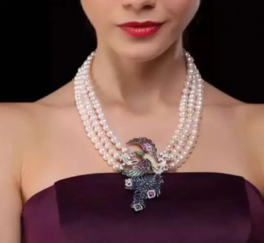 Ожерелье из лазурита и нефрита с натуральным белым жемчугом 8 мм 7-8 - купить по