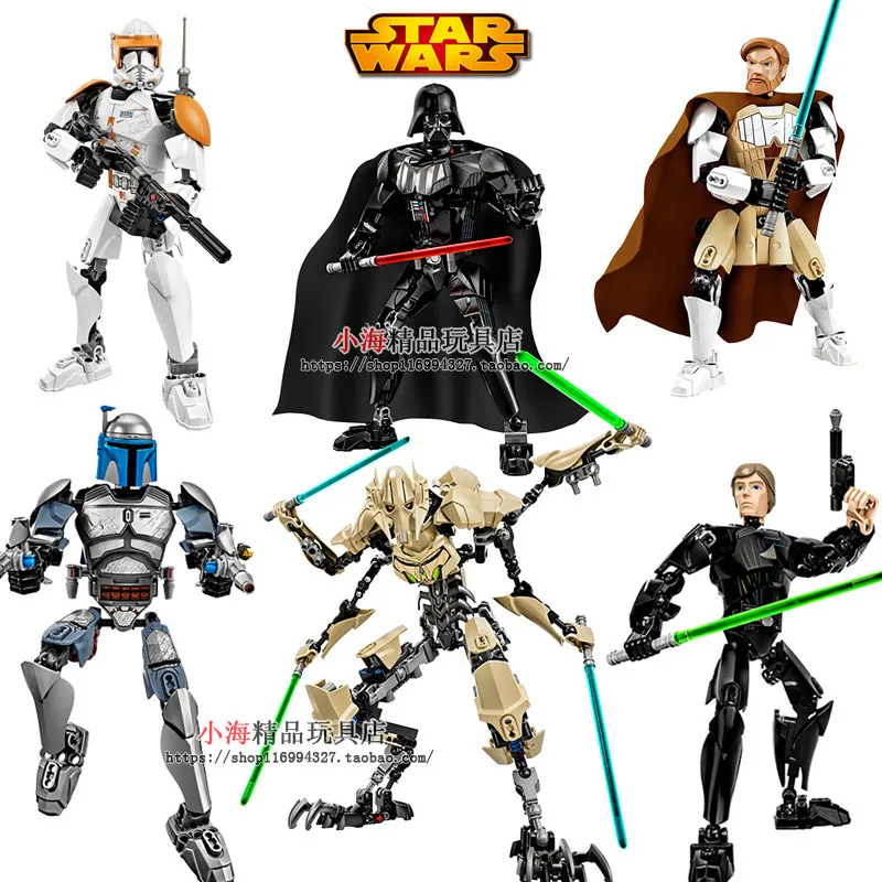 С изображением из Звездных Войн сборные фигурки строительные блоки Кирпич